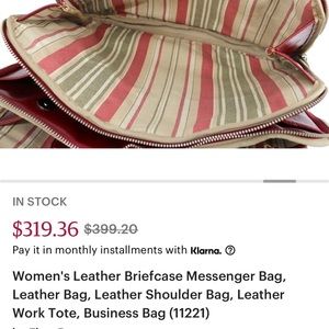 Brand New Leather Floto Handbag